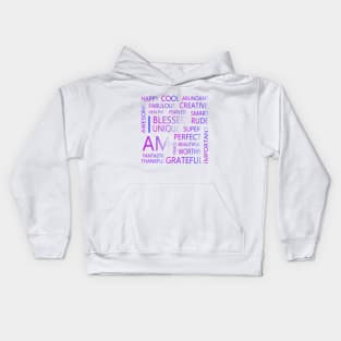 Affirmations, Abundance affirmations Kids Hoodie